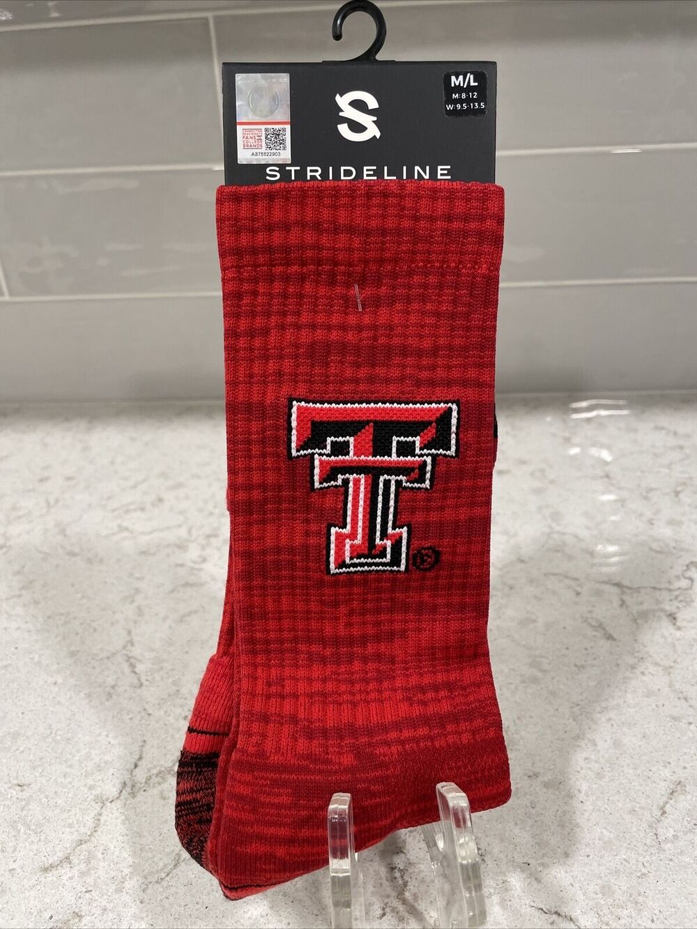 Texas Tech Red Raiders Socks Strideline Crew Premium Licensed NCAA Athletic Wear